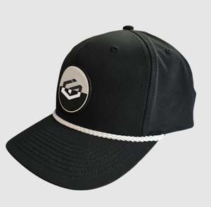 Injae vina Casquette de baseball noire de haute qualité avec corde blanche Injae vina patch PVC personnalisé Logo sport Snapback 5 panneaux en coton avec logo - Product Image 4