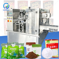 Machine d'emballage automatique OCEAN pour sachets préformés, remplissage de poudre, scellage et fermeture à zip, type Doypack