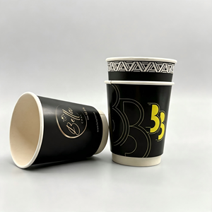 Gobelets en papier enduits de PE de haute qualité, imperméables, de qualité alimentaire, design personnalisé, 8 oz, 12 oz, pour boissons à emporter - Product Image 1