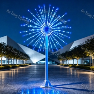 Grand motif lumineux de feux d'artifice de Noël pour les places commerciales, les parcs à thème et les installations de festivals en plein air - Product Image 6