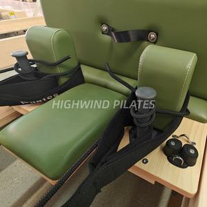 อุปกรณ์พิลาทิสคุณภาพสูงนำเข้าใหม่ ทำจากไม้เมเปิลพรีเมียม หุ้มด้วยหนัง PU สีเขียว พร้อมสปริงเยอรมันนำเข้า 6 ตัว - Product Image 4
