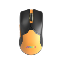 Ratón Óptico Inalámbrico RGB para Juegos, Portátil, 2.4G+BT, 3D, Ligero, Recargable Tipo C, para Computadora Portátil, Oficina, Negocios