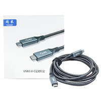 Kabel pengisi daya cepat, iPhone 15 Pro kepang Tipe C ke Tipe C UNTUK iPhone 15 16 USB 3.0 1M 2M 60W