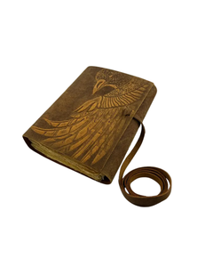 Eagle Embossed Leather Journal Handmade Vintage Spell Book of Shadows Softcover notebook <b>with</b> strap <b>lock</b> witch Travel <b>Diary</b> - Product Image 5