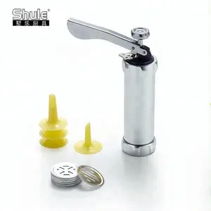 Shule Manual Mini Aluminum Cookie Cutters Press Gun Kit