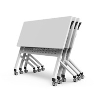 Tables de réunion pliantes LEADCOM LS-704, structure en acier de haute qualité, modernes, pour salles de classe et usage commercial.