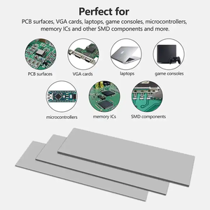 12,8 W/<span class=keywords><strong>M</strong></span>-K thermische Silikon-Pad-Isolierung Silikon Wärme elektrische Kühler Material Hitze beständige thermische Pad für GPU-CPU - Product Image 3