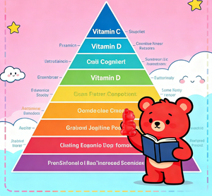 Bonbons gélifiés à la phosphatidylsérine pour le cerveau avec vitamines C et D3 pour enfants et adolescents - Améliore la concentration et la mémoire - Product Image 4