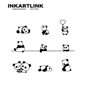 Tatuaje Temporal de Panda Personalizado, Adhesivo de Tatuaje Herbal, Resistente al Agua, Larga Duración (15 Días), Arte Corporal Semipermanente para Muñeca, Brazo, Mujeres y Niños - Product Image 4