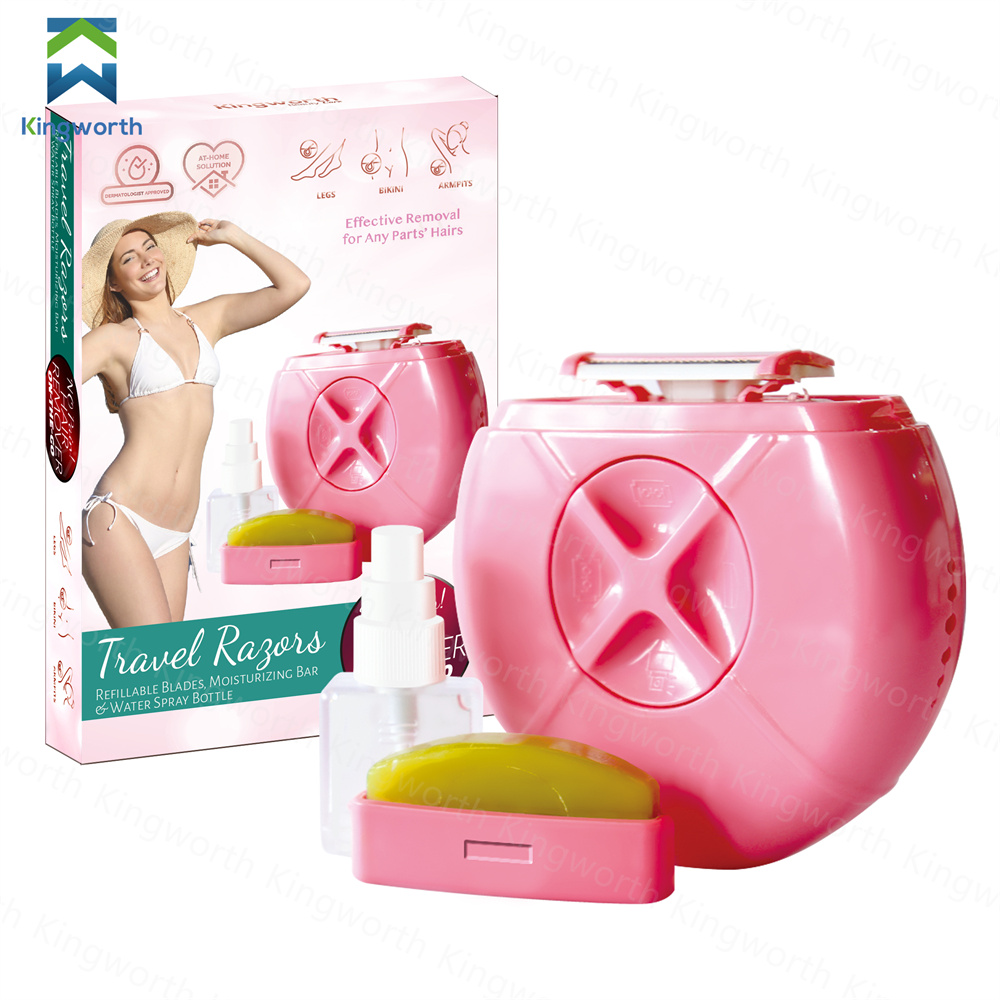 Профессиональная портативная круглая ручная бритва с циферблатом и спреем, 3 в 1