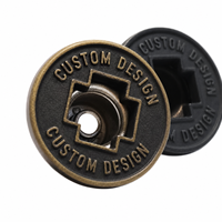 Produsen Kancing Stud Logam Paduan Seng Bentuk Silang Berlubang Tahan Lama Vintage Kustom, Grosir Langsung dari Pabrik