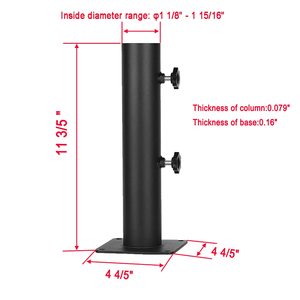 JH-Mech Parasol <span class=keywords><strong>Base</strong></span> Personalizable <span class=keywords><strong>Heavy</strong></span> Duty Perilla ajustable Más fuerte Soldadura manual Recubrimiento en polvo Patio Paraguas y bases - Product Image 2