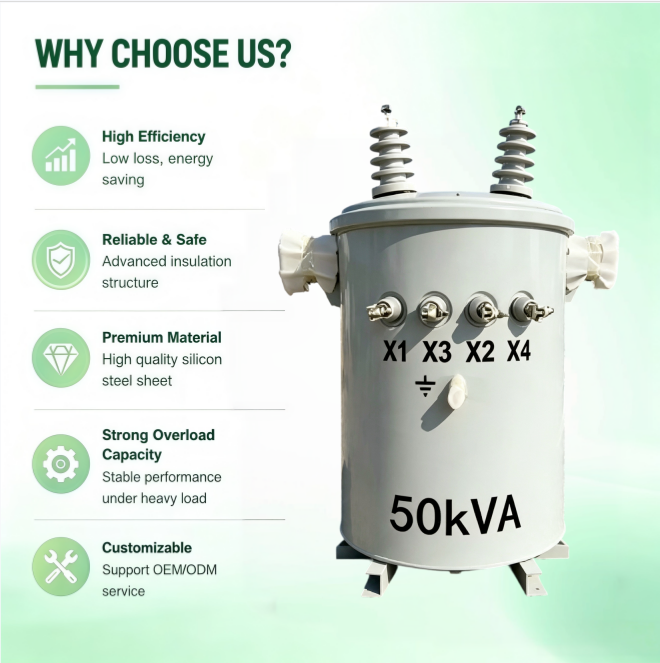 MV&HV for D11 Weather-Resistant 50kVA Single-Phase Aluminum Winding Oil ...