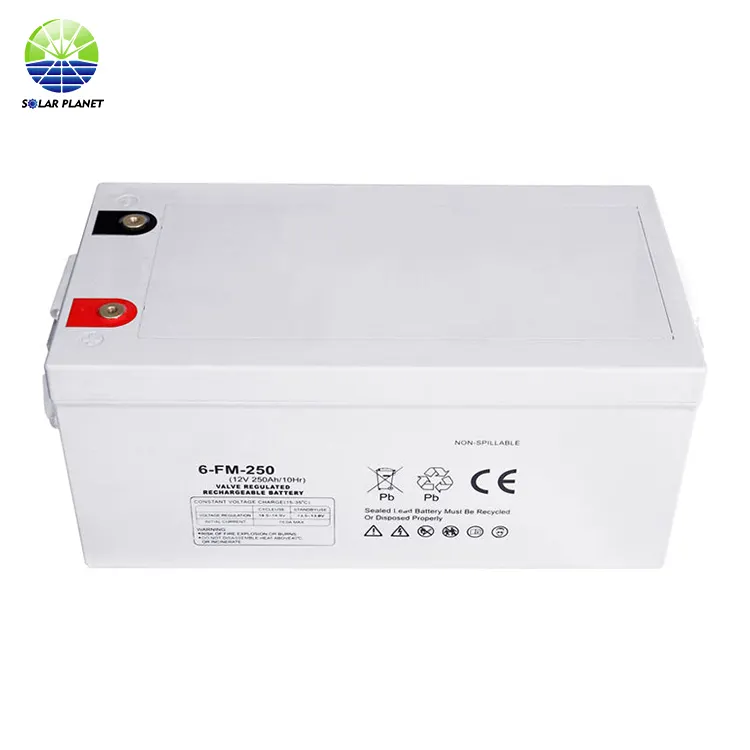 Batterie gel solaire à cycle profond 12 V 100Ah 150Ah 200Ah 250Ah 150 A 12 volts batterie plomb-acide rechargeable prix de gros