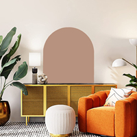 Impresión personalizada para decoración del hogar, arco troquelado, pegatina de vinilo grande para pared, venta al por mayor