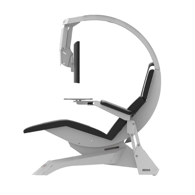 Indoor Furniture Support 1 - 3 Monitors Recline Comfortable Ergonomic Chair Computer Workstation