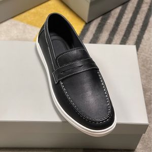 Mocasines Casuales de Talla Grande para Hombre, Zapatos de Piel de Becerro Genuina, Mocasines Planos para Oficina y Conducir, Logotipo Personalizado de Fábrica, Calidad Superior - Product Image 2