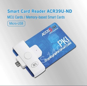 Lecteurs de cartes mobiles micro USB de paiement par <span class=keywords><strong>carte</strong></span> de <span class=keywords><strong>visite</strong></span> blanche pour ACR39U-ND Windows et Android - Product Image 2