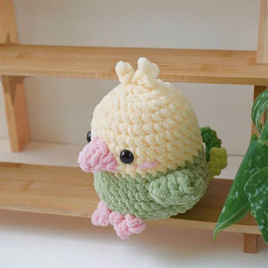 Kleine Vleugels Gehaakte Amigurumi Pluche Dieren Haken Kippen Papegaaien Eenden Uil Gehaakte Mini Vogels - Product Image 3