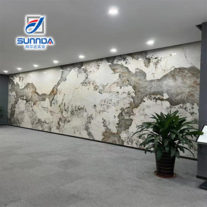 Goden mármol de alta calidad Calacatta gris flujo de agua encimeras de cuarzo y mesas losa de piedra de cuarzo - Product Image 2