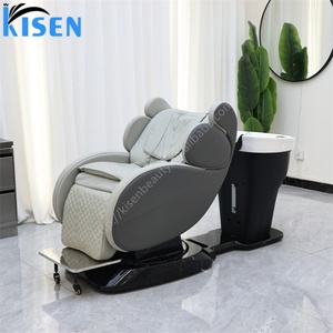 Kisen Luxury Multi-motor Massage Hands Head Basin Automatic Massage <b>Bed</b> With Water Circulation Waterfall Kit Salon Chair - Product Image 4