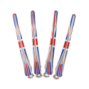 Pinzas para el cabello de 12 cm de plástico con diseño Union Jack y purpurina, herramientas de peinado para mujer de uso diario - Product Image 2