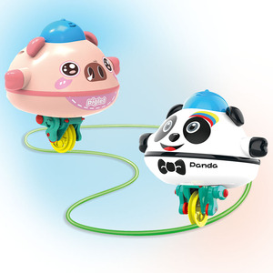 Nuevo Andador de cuerda floja eléctrico juego de pista de equilibrio Panda cerdo DIY juguete educativo rotación Spin Juguetes ciencia ingeniería Juguetes - Product Image 1