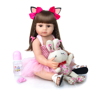Poupées Reborn Silicone nouveau-né bébé 55cm réaliste renaissance fille vivante poupée bébé poupée pour enfants jouets - Product Image 5