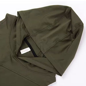 Canottiera da ginnastica in maglia senza maniche con cappuccio in tessuto a rete canotta da palestra 3 in 1 canottiera sportiva da corsa maschile - Product Image 2