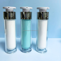 Flacon Airless Acrylique Haut de Gamme à Double Paroi avec Verrouillage Gauche-Droite et Tête de Pompe PP pour Sérum – Emballage Cosmétique Marque Privée