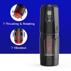 Eller Serbest Emişli Derin Boğaz Titreşimli Teleskopik Döner Erkek Otomatik Mastürbatör APP Kontrollü Erkekler İçin Otomatik Mastürbasyon Seks Oyuncakları - Product Image 1