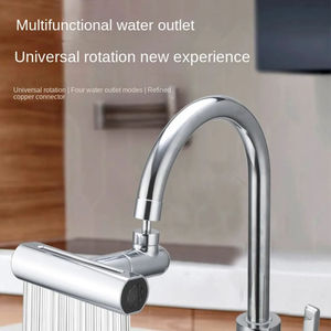 Robinet rotatif universel de salle de bain de cuisine 3 1 buse de robinet d'eau en laiton anti-éclaboussures extension de robinet de <span class=keywords><strong>lavabo</strong></span> d'hôtel - Product Image 6