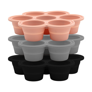 Custom Logo Flexible Foldable <b>Silicone</b> 7 Cavity Ice Cream Maker Easy Release Lid Reusable DIY Color Food Safe Eco-Friendly - Product Image 3