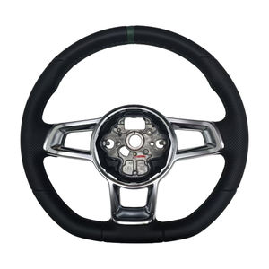 Volant en cuir vert avec surpiqûres pour Volkswagen VW GTI7 Golf MK7 – Produits populaires - Product Image 1