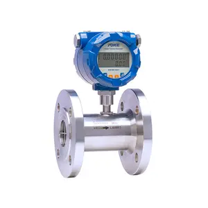 Row Water Flow Meter 1 Inch Clean Water Oil Diesel 4-20mA Pulse RS485 Turbine Flow Meter Analog Water Flow Meter