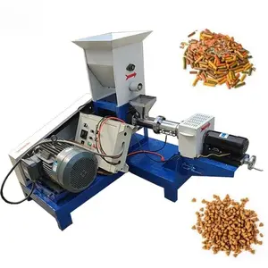 Poultry Animal Chicken Dog Food Feed Pallet Making Mixing Machine Fish Floating Extruder