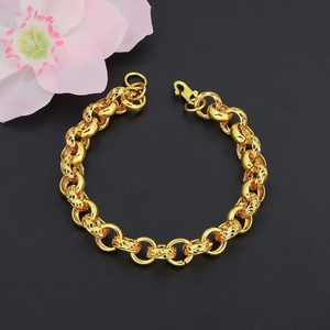 Pulsera de Oro de Lujo al por Mayor de Fábrica Jxx para Mujer, Chapada en Oro de 24K, Pulseras de Moda de Alta Calidad, Hechas Principalmente de Latón - Product Image 4
