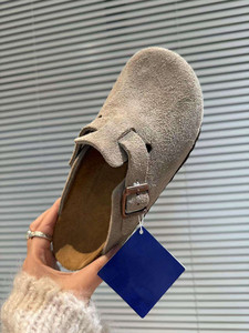 Birkenstocks Sandales simples en cuir de vachette de haute qualité avec semelles en liège Chaussures de marche pour la <span class=keywords><strong>plage</strong></span> en plein air à enfiler de qualité Fabricant direct - Product Image 3