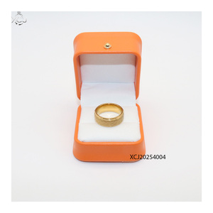 Scatola per Gioielli di Alta Gamma in Pelle PU, Confezione Sottile per <span class=keywords><strong>Anello</strong></span> e Ciondolo Blu Diamantato - Product Image 3