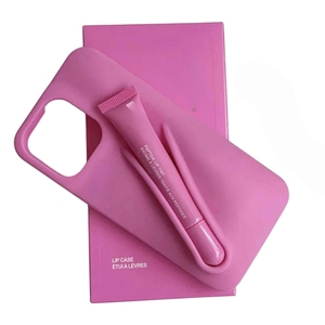 Funda de Silicona para Teléfono con Soporte para Brillo Labial para <span class=keywords><strong>iPhone</strong></span> 11-17 Pro Max, Cubierta Protectora para Móvil, para Amantes del Maquillaje - Product Image 1