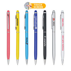 Heetverkopende premium slanke rollerball reclamebalpen met aangepast logo, metalen promotiegeschenk RS LY7202, multi-kleuren inkt - Product Image 2