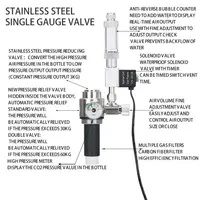 Aquarium ZRDR DIY Kit de système générateur de CO2 avec réglage du débit d'air de pression Plante d'eau Poisson Co2 ValveCo2 bouteille de gaz