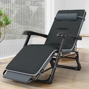 Silla plegable de doble propósito de acero ajustable portátil para exteriores, tumbona ligera, silla de jardín reclinable - Product Image 1