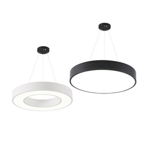 Suspension LED moderne blanc 5000K blanc neutre, protection oculaire, haute luminosité, en aluminium, dimmable, pour salon, montage au plafond - Product Image 1