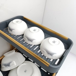 Escurridor de Platos para Cocina de Alta Calidad, de Aluminio y Plástico, de 2 Niveles, con Portautensilios, Organizador de Cocina - Product Image 5