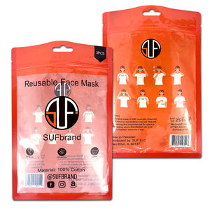 Mylar-bolsas personalizadas con cierre lateral, bolsas planas, ventana transparente, embalaje de plástico - Product Image 5