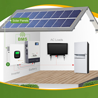 Support OEM Panneau solaire Longi Système d'énergie solaire hors réseau 10kW sur réseau Systèmes d'énergie solaire domestique hybride avec batterie 48V