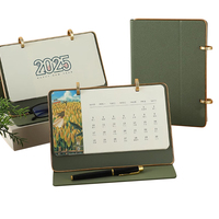 Impression de calendriers de bureau personnalisés, impression offset en gros, conception OEM, reliure spirale, calendrier en papier