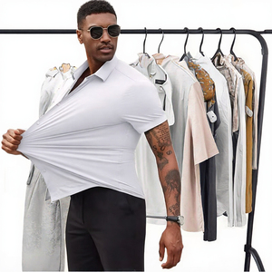 Men's Camouflage V-neck <b>Short</b> <b>Sleeve</b> T-<b>shirt</b> Breathable Knitted 240g Digital Printed 100% Cotton Summer Casual Open Stitch - Product Image 3