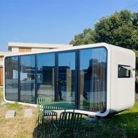 Casa Pod de 6m Tipo B - Cabine Apple Modular Móvel Pré-fabricada Portátil para Uso em Hotel, Escritório ou Residencial